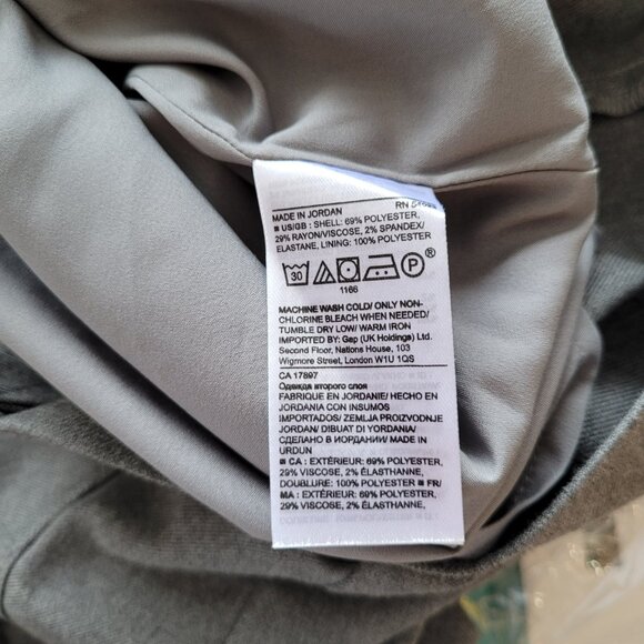 Banana Republic Gray Sleeveless Pencil Sheath Dress V Neck 2 - Picture 11 of 16